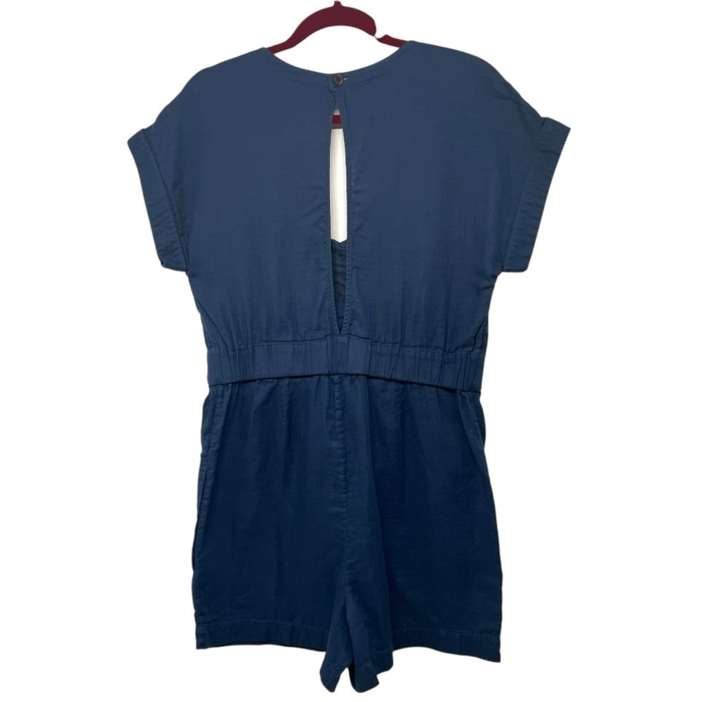 Patagonia Organic Cotton Gauze Stone Blue Casual Romper Playsuit Women’s Small - Picture 7 of 9
